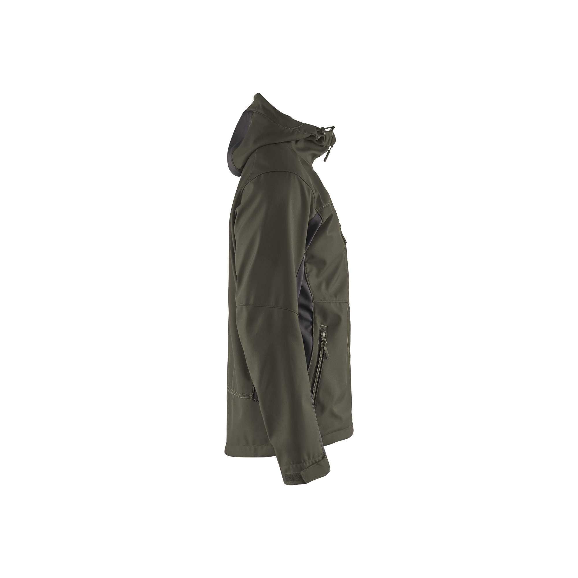 BLAKLADER 47532516 Softshell Jacket with Hood Softshell Work Jacket MEN - Water Repellent